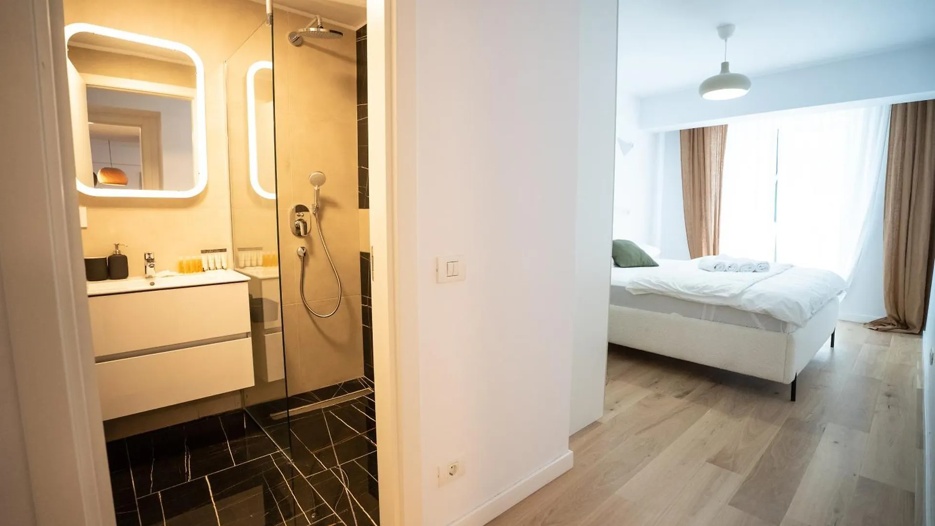 Apartmán The Level Sanctuary: Free Parking & Netflix Bukurešť 0*,